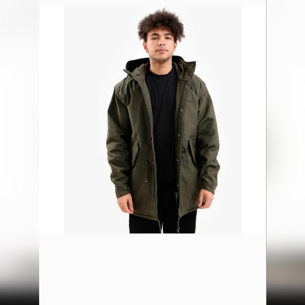 Carhartt WIP Clash Parka Cypress Men's Fishtail Jacket sz Medium